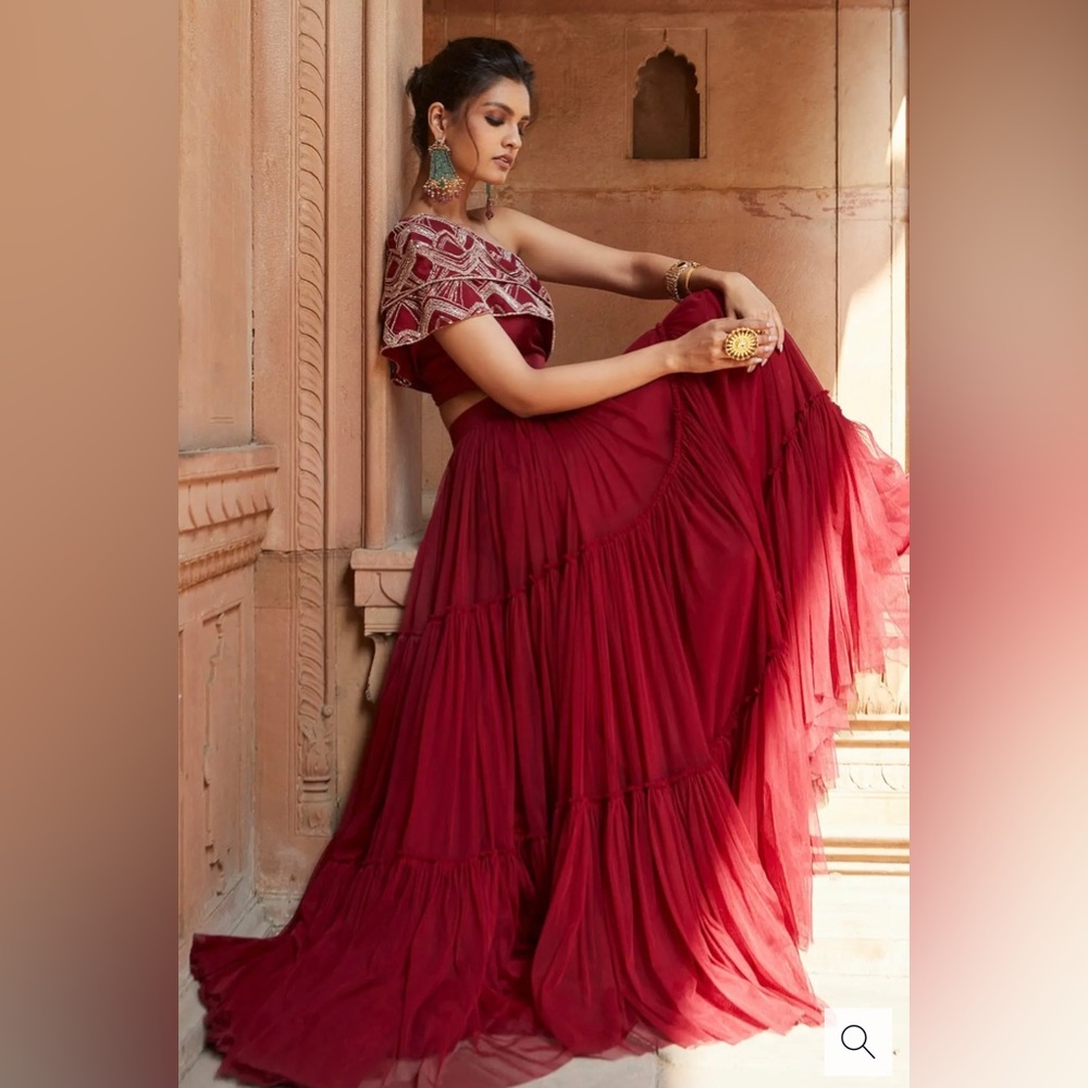 Red Lehenga Set - SOLD